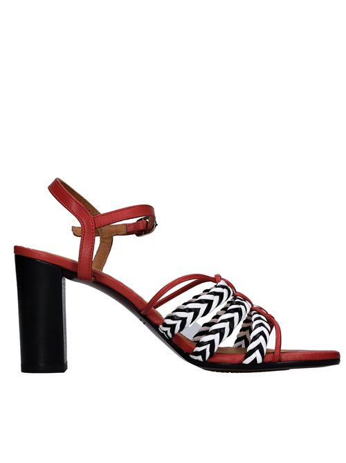 Sandali in pelle CHIE MIHARA | BARI WOVENROSSO-BIANCO-NERO